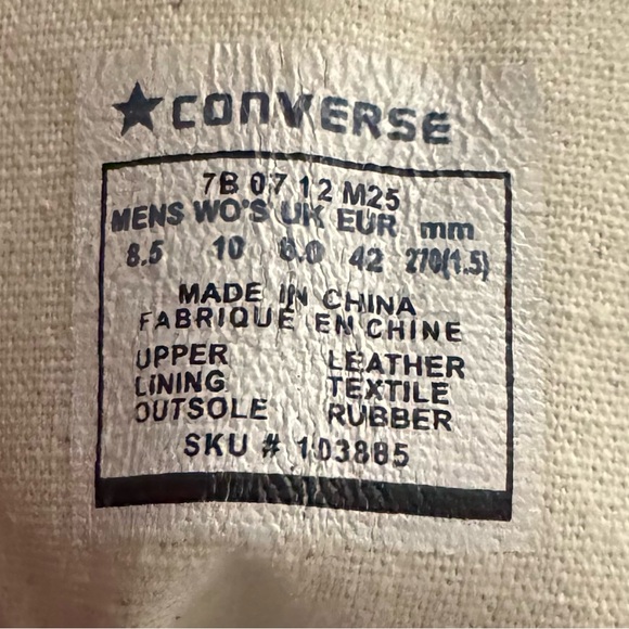 Converse Custom Made Size 8.5 Mens and 10 W - Picture 5 of 5
